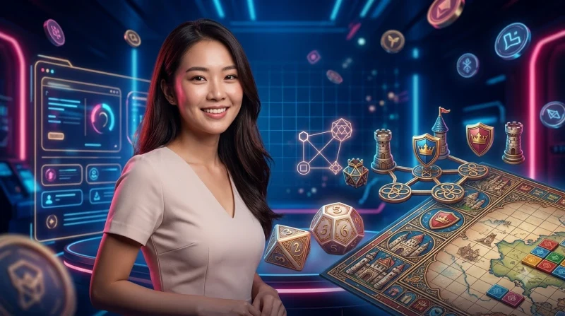 Bàn cờ chiến lược với các quân cờ phát sáng tượng trưng cho kinh nghiệm chơi kèo châu Âu và tài xỉu