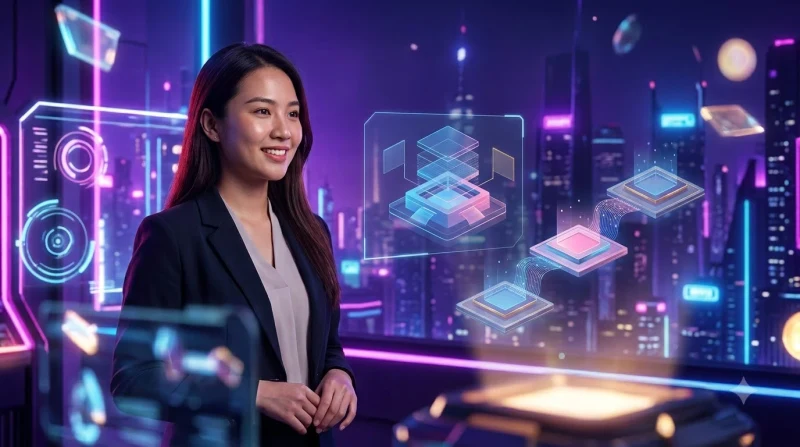 Các lá bài Mậu Binh sắp xếp vòng tròn với đường kết nối, minh họa phần câu hỏi thường gặp về luật chơi tại F8BET