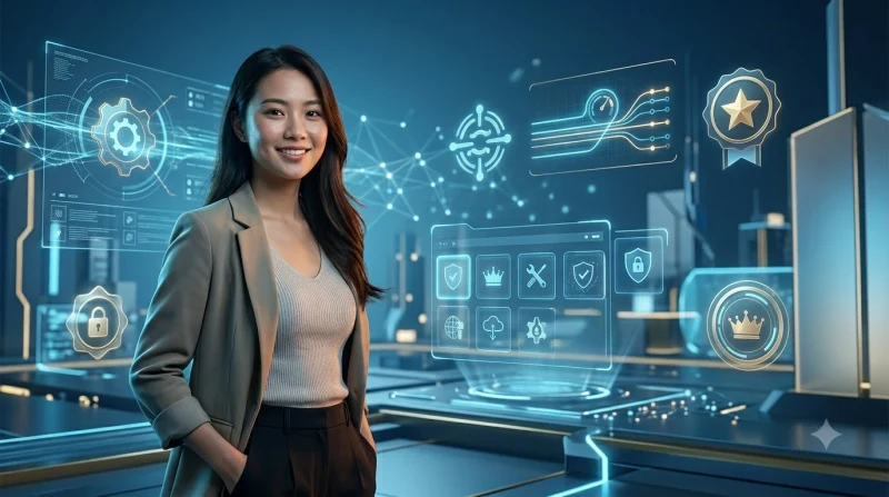 Hình ảnh minh họa so sánh trực quan hai hệ sinh thái Android và iOS với ánh sáng phát sáng