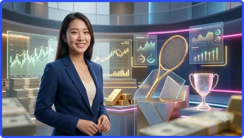 Minh họa giao diện kèo và thông tin trận đấu trong Cược tennis F8BET.