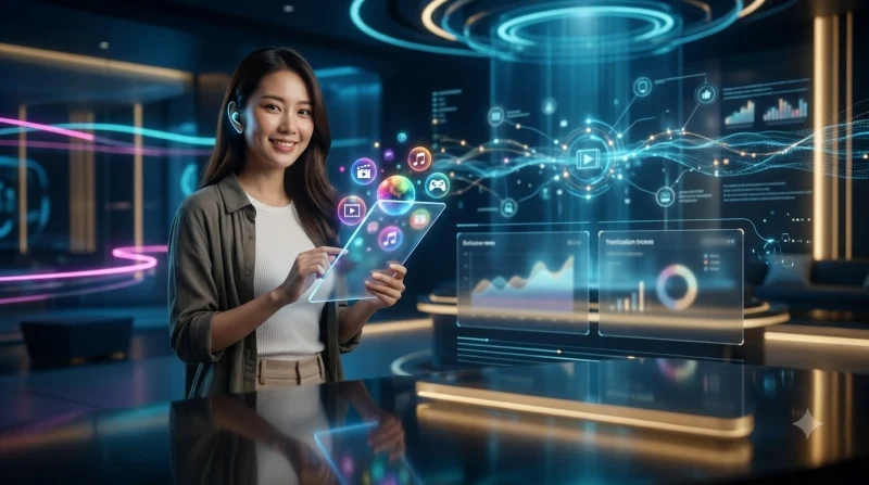 Thị trường giải trí online đang tăng trưởng với thiết bị di động và dữ liệu số hóa hiện đại
